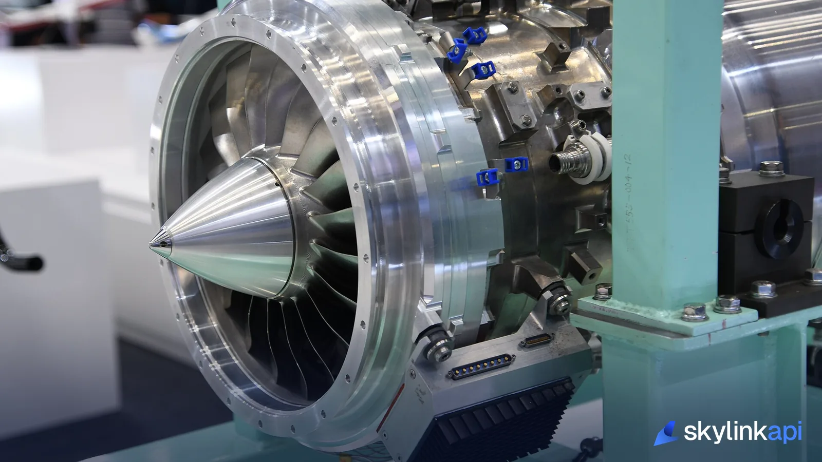 The fan of a jet engine — the part most vulnerable to a bird strike