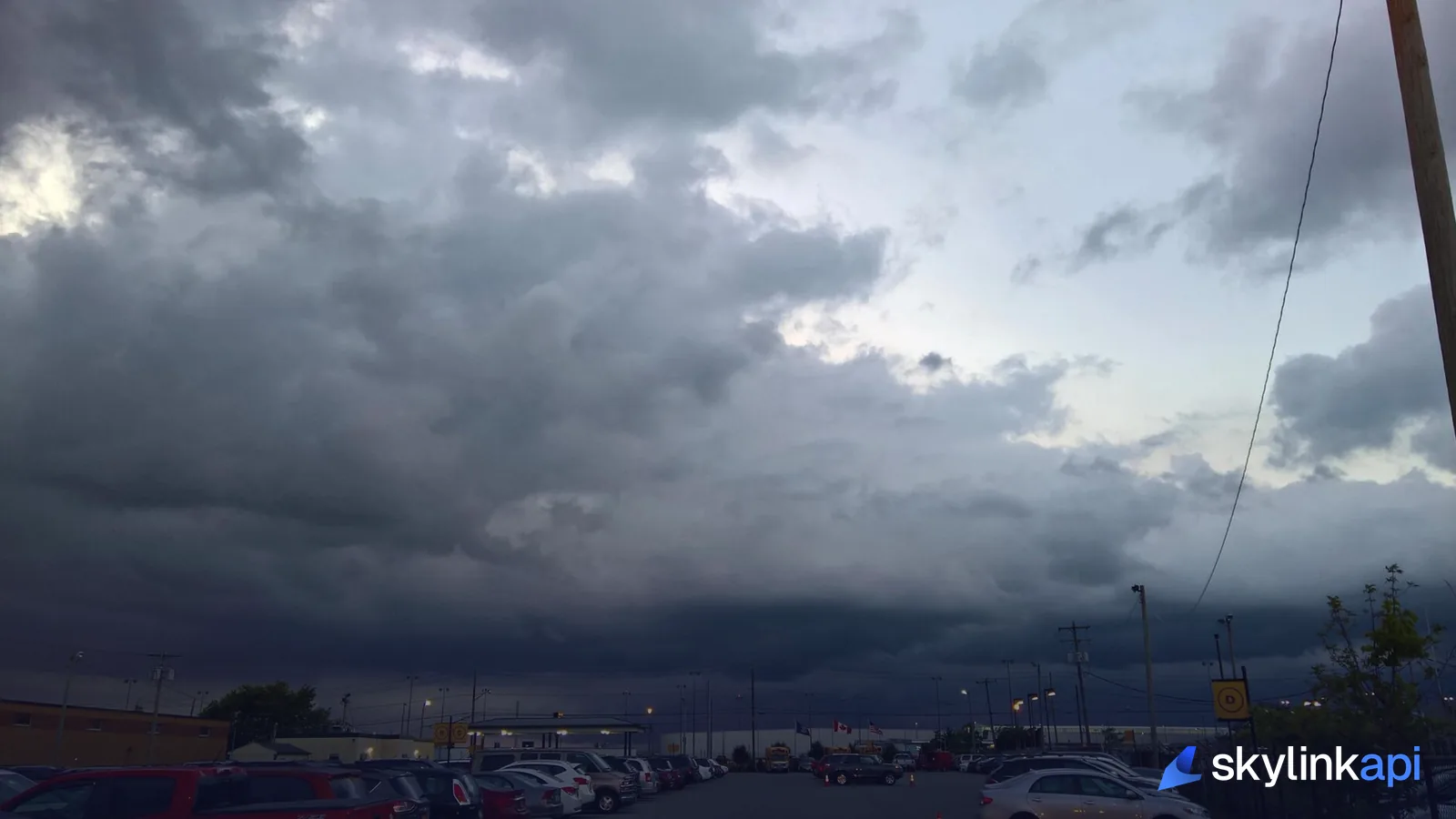 A dark, stormy sky — the kind of weather that forces flights to divert