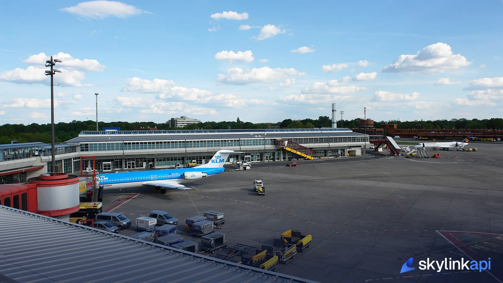Aircraft on the apron at Terminal D of Berlin Tegel Airport