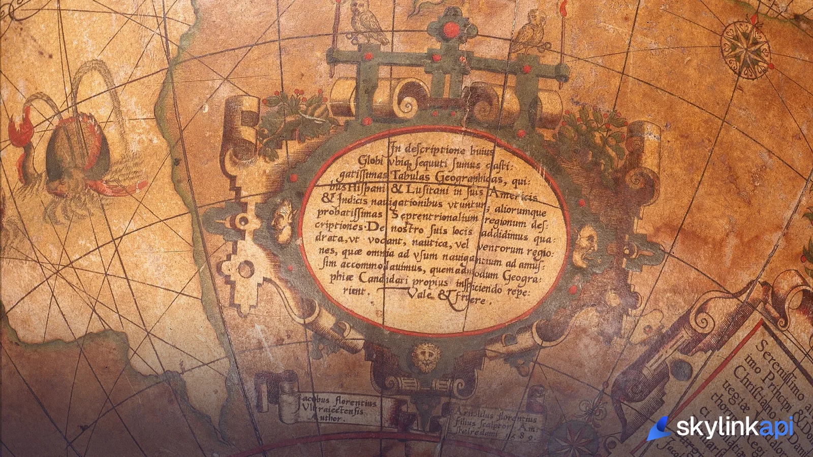 A terrestrial globe, on which the shortest path between two cities is a great-circle arc, not a straight map line