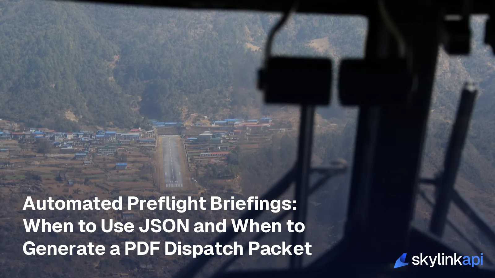 Automated Preflight Briefings: When to Use JSON and When to Generate a PDF Dispatch Packet